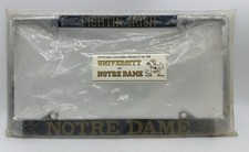 University of Notre Dame Fighting Irish Metal License Plate Frame NOS