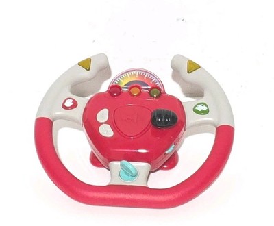 Battat Kids Toy Steering Wheel Interactive Learning Driver Lights & Sounds