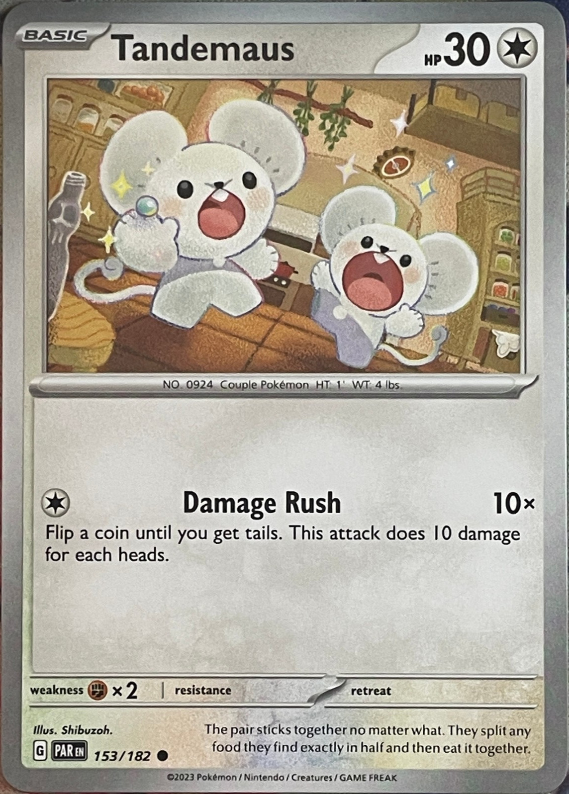 Tandemaus - 153/182 - Paradox Rift Pokemon 2023