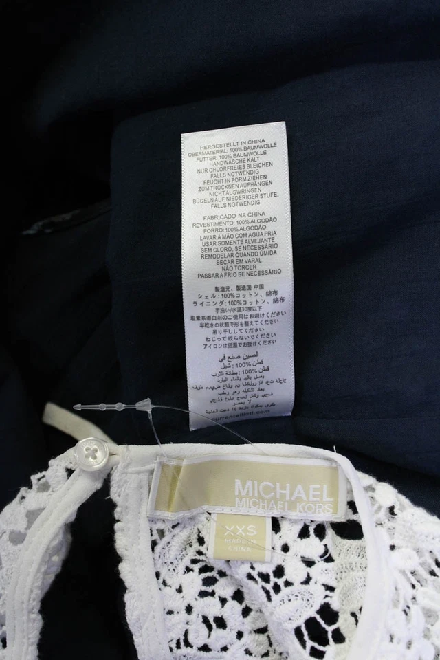 Blusa Top Michael Michael Kors Current/Elliott Mujer Blanca Talla XXS 0 Lote 2 Foto 4 de 4