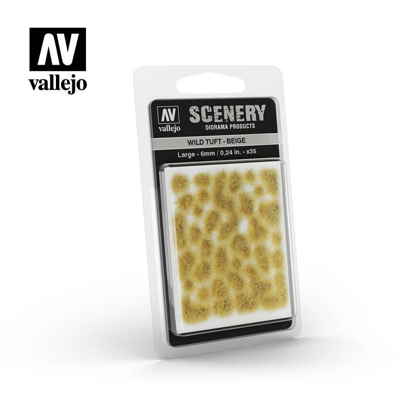 AV Vallejo Scenery - Wild Tuft - Beige, Large: 6mm