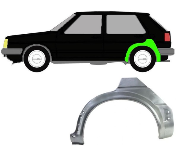Radlauf FüR Volkswagen Golf 2 5 TüRer 1982 – 1992 Links-image