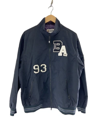 A BATHING APE (BAPE) Giacca leggera A BATHING APE patchwork vestibilità ampia nera S usata