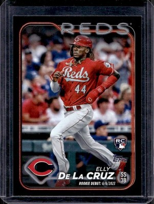 Elly De La Cruz 2024 Topps Update #US350 Rookie Debut Black /74