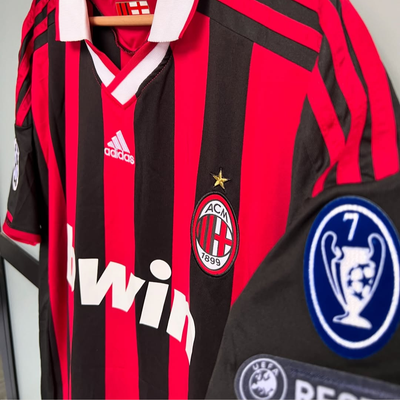 Ronaldinho #80 AC Milan UCL Home R10 Retro Jersey | eBay