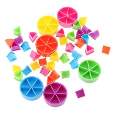 Packung Mit 42 Teilen  Spielteile Tortenkeile F&uuml;r Mathe-Fraktionen