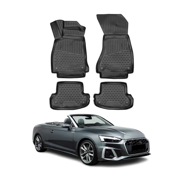 Omac Gummimatten FußMatten FüR Audi A5 Coupé Cabriolet F5P 2016-2024 Tpe 4X-image