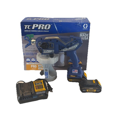 #ad Graco TC Pro Cordless Airless Paint Sprayer Kit 17N166 212 Tip Chgr Batteries $529.95
