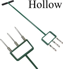 Landzie - The Original Hollow and Spike Tine Lawn Aerator Set 