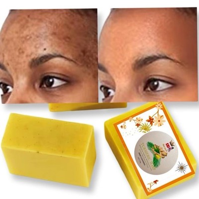 KIKI f&d store Turmeric Soap Organic All Natural Deep Cleansing Whitening 100g