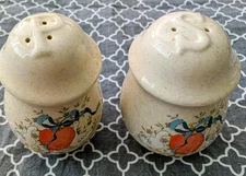 International Marmalade Stoneware Salt and Pepper Shakers