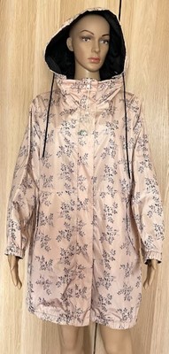 Max Mara Woman Double Sided Raincoat, Pink Black, Size IT 42 OF 38 US 8GB 10