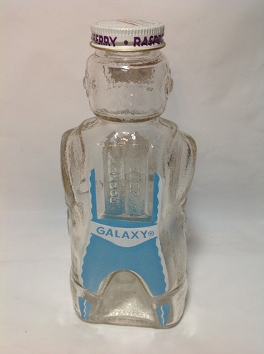 Galaxy Space Man " Space Navigator" Light Blue bottle & coin bank Rare - Picture 2 of 3