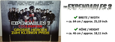 EXPENDABLES 3 Plakat Poster Banner Tafel Werbung Videothek Limited Rar Rare OOP
