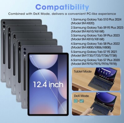 Samsung Galaxy Tablet Smart Keyboard With Mouse Pad