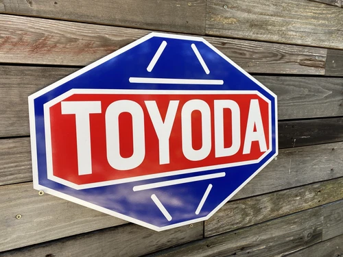 Antique Vintage Old Style Toyoda Toyota Sign!