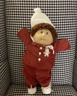 VTG 1982 Cabbage Patch Kid Doll Boy in Corduroy Suit w/ Shoes & Hat Brown Hair