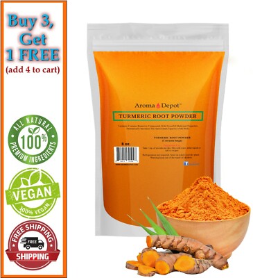 Tumeric Root Powder 8 oz. Pure (Curcuma longa) Curcumic Turmeric Spice