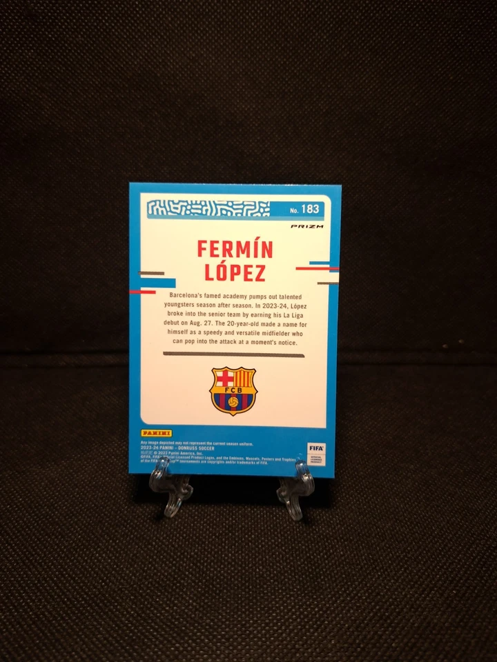 2023-24 Panini Donruss Fermin Lopez Optic Rated Rookie SILVER HOLO PRIZM - Image 2 of 2
