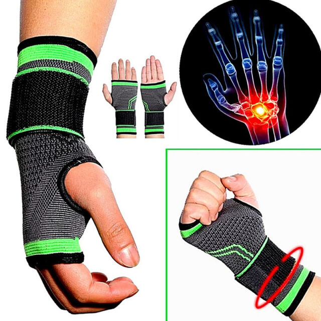 Wrist Brace Compression Hand Support Gloves Arthritis Carpal TunnelL B1A V* QM