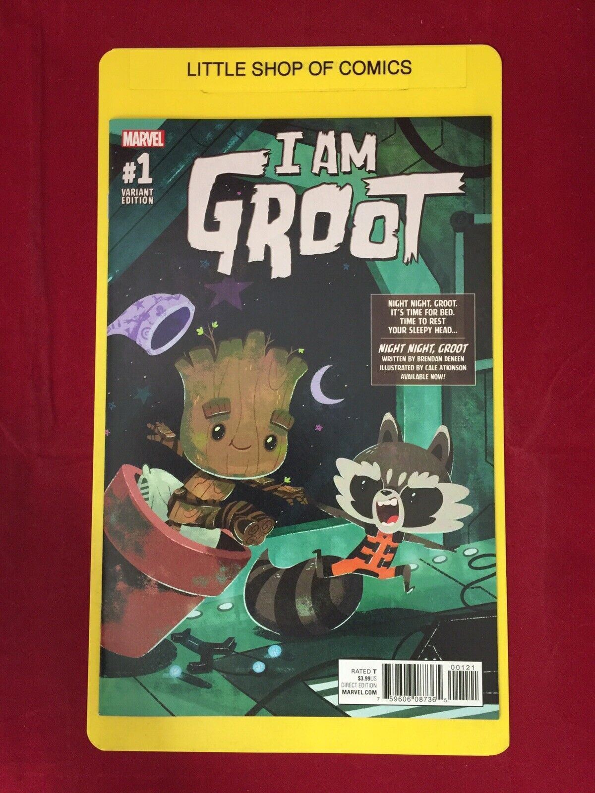 I Am Groot #1 1:10 Atkinson Night Night Groot Variant NM Disney+ Animated