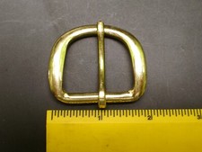 50 HEEL BAR BELT BUCKLE FITS 1-1/4" -1 3/8" BRASS OR NICKEL FINISH