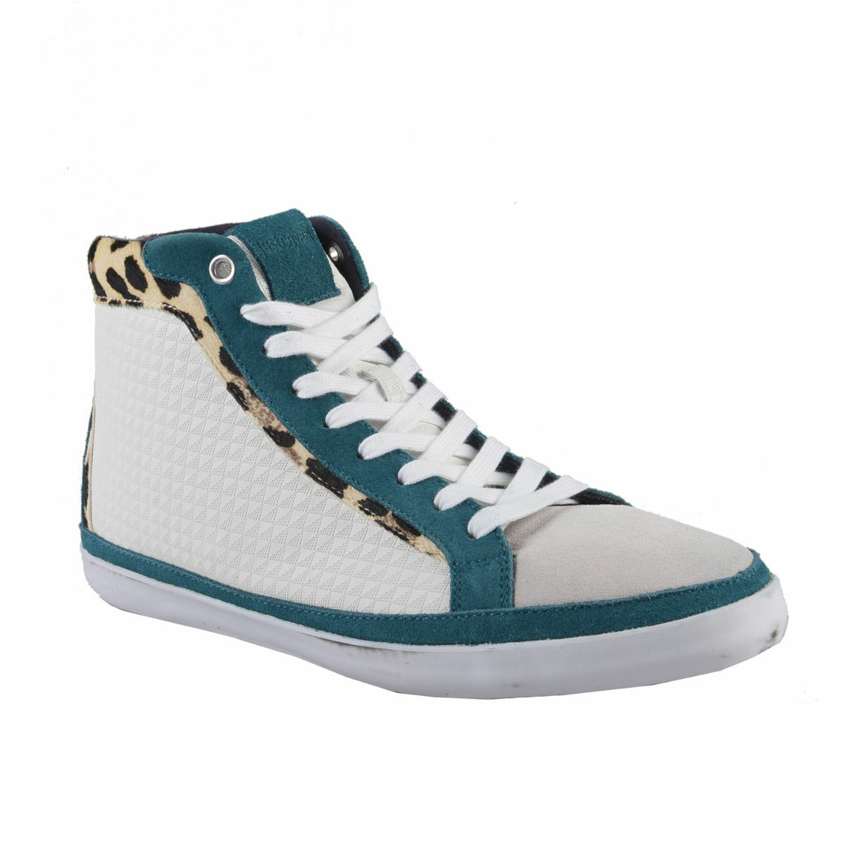 Scarpe da ginnastica stringate pony da uomo in pelle scamosciata Just Cavalli taglia US 8 IT 41