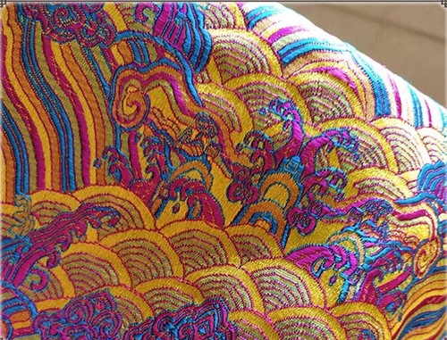 1 Meter X 0.75 Meter Brocade Fabric Retro Weave Material For Craft DIY - Bild 4 von 5
