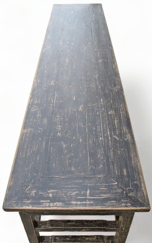 Vintage Black MingQing Console Table - Picture 8 of 9