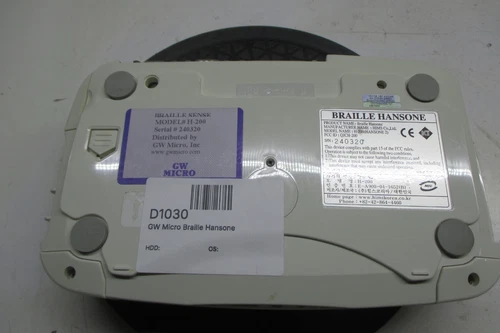 GW Micro Braille Hansone H-200 - Parts/Repair
