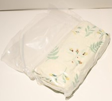 Blissful Diary Fitted Standard Crib Sheet Muslin Cotton Floral Leaves 28"x52"