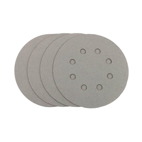 5 Inch 8-Hole Hook And Loop Sanding Disc Sandpaper 150 GRIT 50 PCS Gold or White - Picture 3 of 4