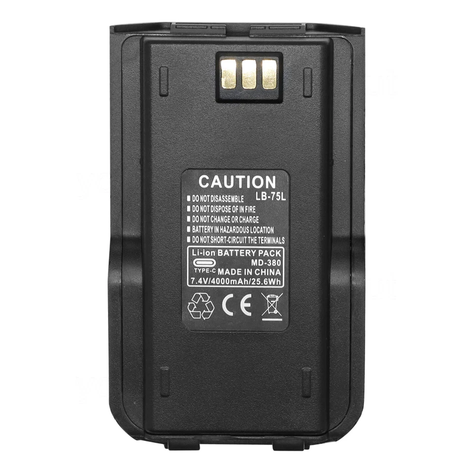 Für TYT Retevis RT3 Digital Zwei Wege Radio Akku mit TYP-C/USB-C Anschluss 4000mAh - Bild 3 von 4