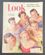 LOOK MAGAZINE - April 11 1950 - TEENAGE GIRLS / USSR / Mercury Car Ad / USA
