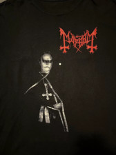 Hot Popular Mayhem Band Black T-Shirt Cotton Unisex S-5XL