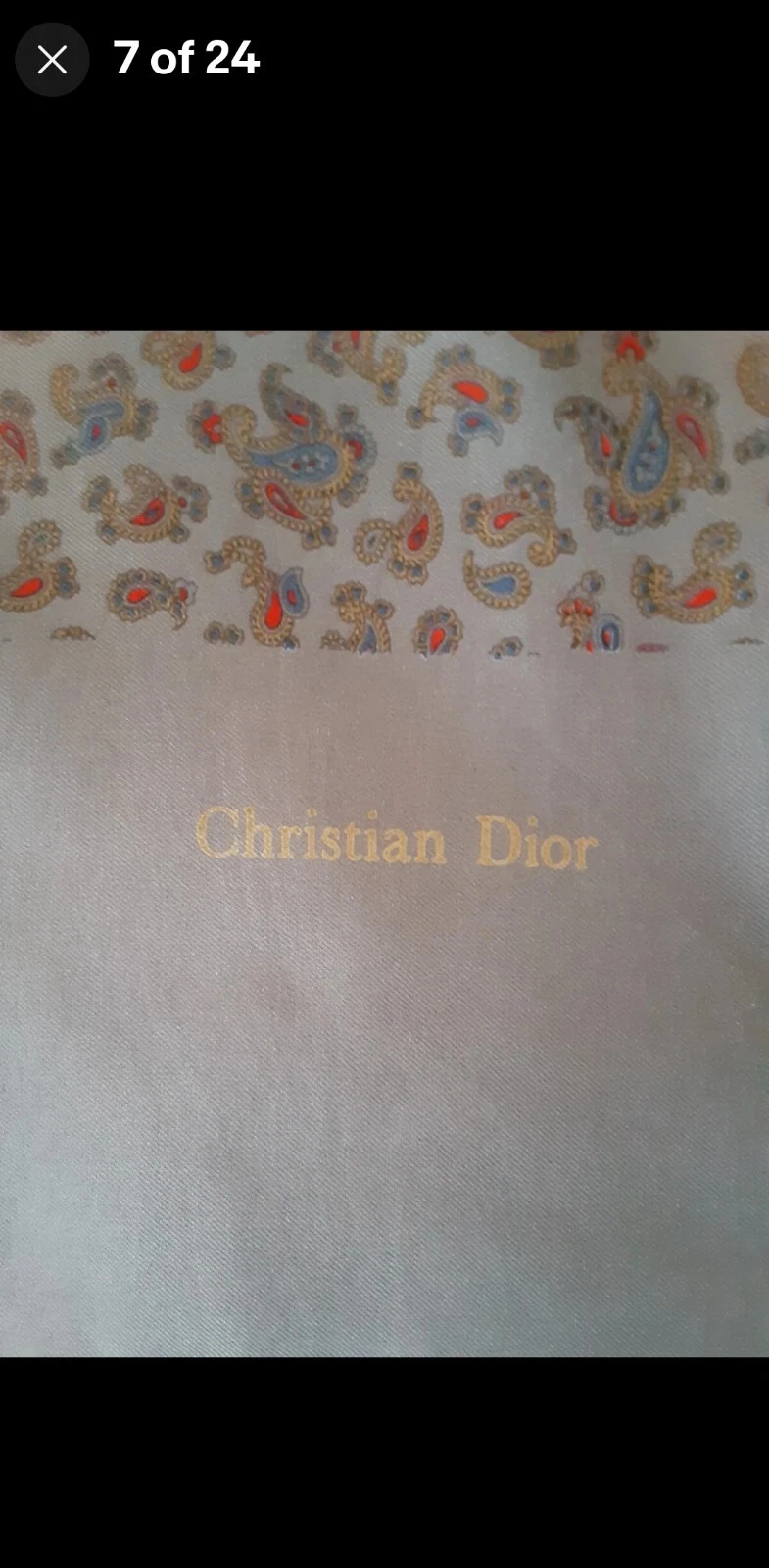 Authentic Christian Dior Wool Scarf 50