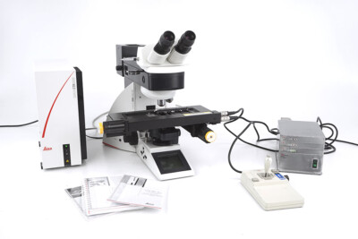 Leica DM6000M Motorized Stage Microscope Polarizing Fluotar Pol