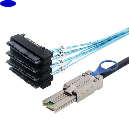 Cables de conversión de servidor MINI SAS HD SFF-8088 26P a 4 puertos SAS SFF-8482 - Imagen 2 de 6