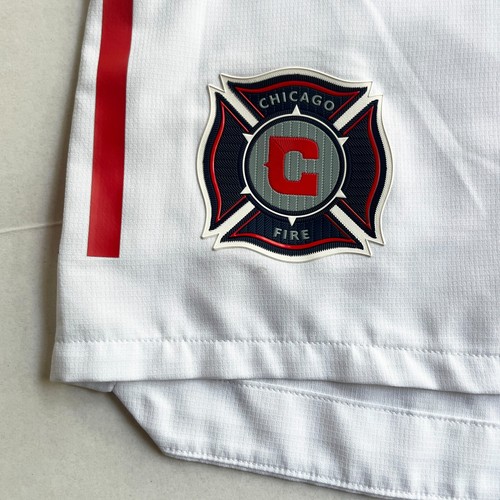 Adidas Chicago Fire FC Shorts Mens Large MLS Soccer Lined White Red Drawstring - Picture 5 of 7