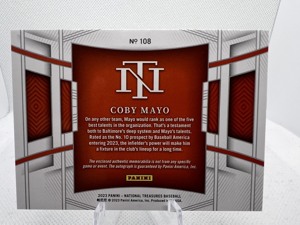 2023 National Treasures Coby Mayo RPA 25/25 (eBay 1/1) 🔥🔥🔥 | eBay