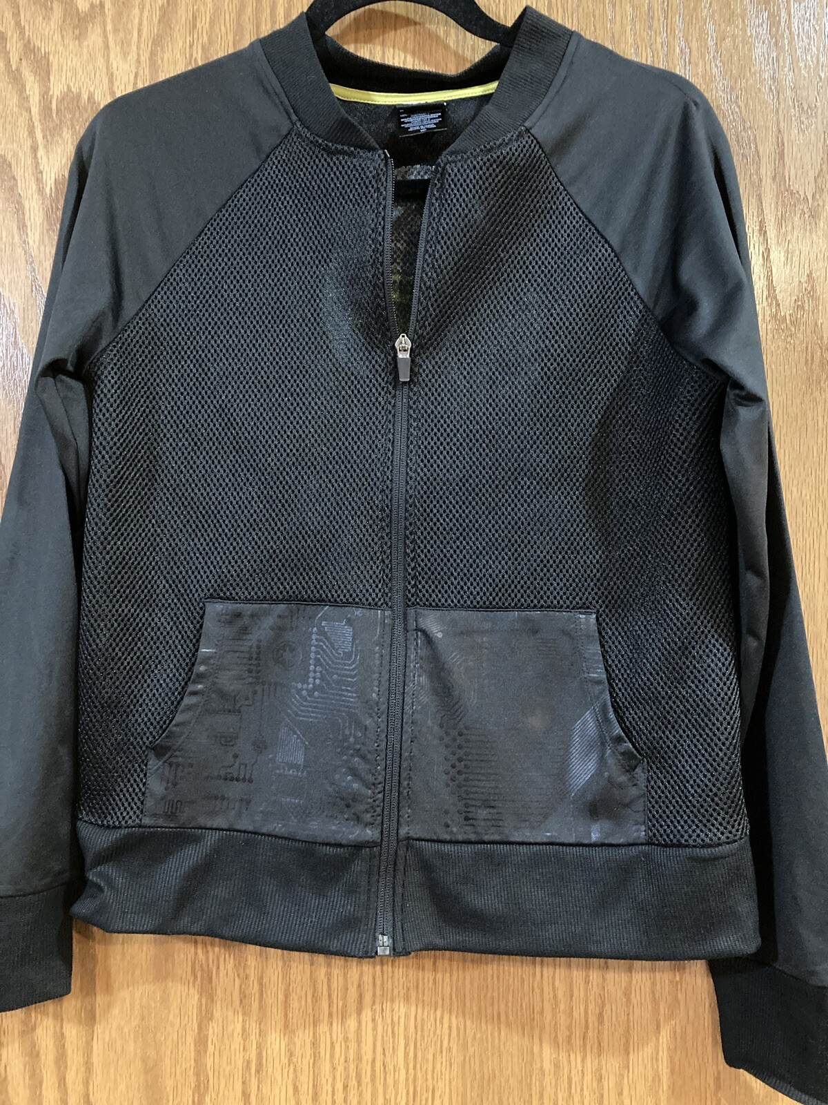 Star Wars Black Mesh Jacket, Polyester/Spandex, S… - image 1