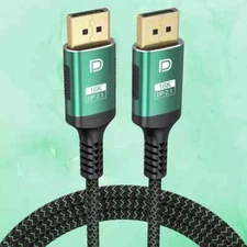 DisplayPort Cable 2.1 3FT, Display Port Cables 16K@60Hz 8K@120Hz 4K@240Hz, DP to