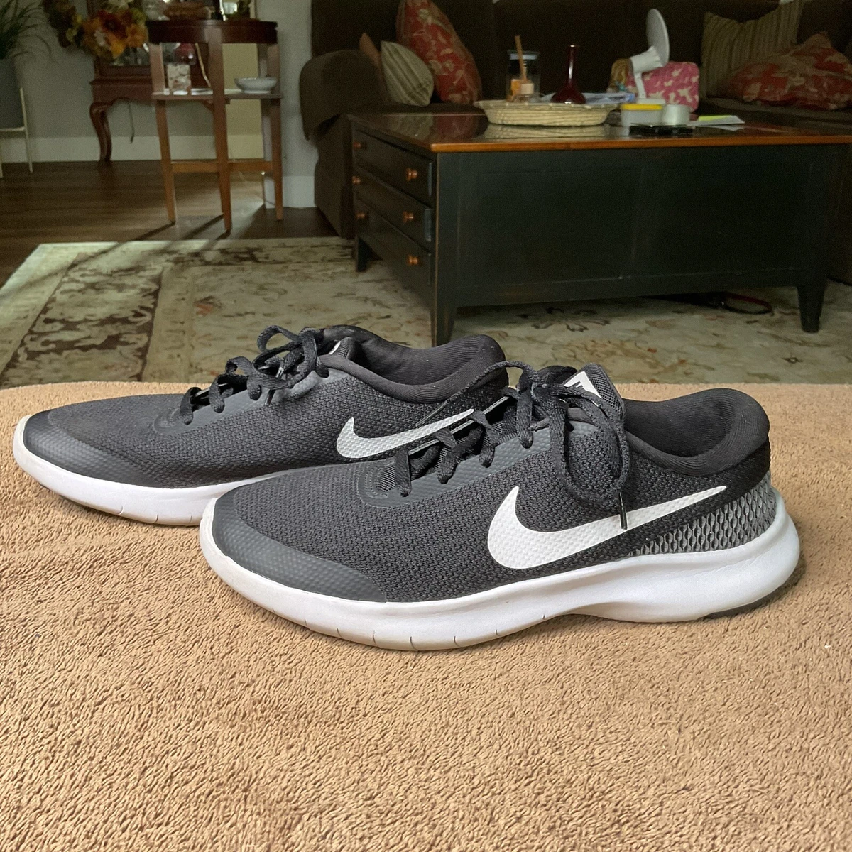 Chispa  chispear cuerda Moderar Nike Flex Experience RN 7 Men&#039;s US Size-8 Black/White | eBay