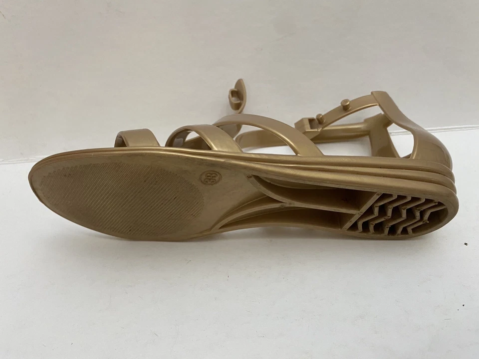 marc jacobs sandals Gold Gladiator Designer Shoes Size, See Photos - Size 38 - - Image 2 of 4