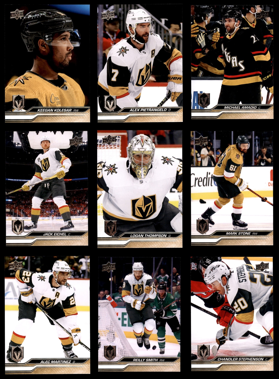 202324 Upper Deck Vegas Golden Knights Almost Complete Team Set 8 NM