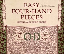 Easy 4 Hand Pieces 1903 Piano Duet Instruction Book 1st Edition PB 2nd 3rd C2