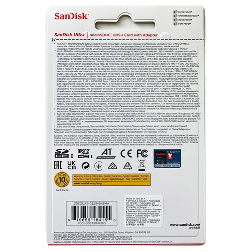 SanDisk Ultra 32/128/256 GB microSD Memory Card + SD Adapter, Free Delivery - Picture 10 of 23