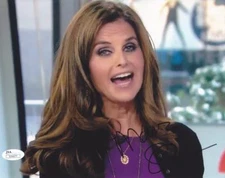 MARIA SHRIVER Signed 8x10 Glossy Color Photo   JSA V26677
