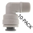 10-Pack John Guest Pi-481223-S 3/8″ Tube x 3/8″ Nptf 90 Deg Speedfit Elbow 4HN29