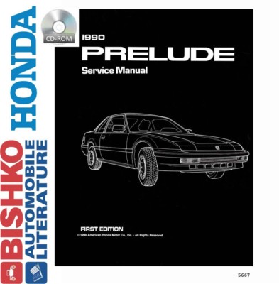 1997 Honda Prelude Factory Shop Service Repair Manual – Engine, Drivetrain, Electrical – Bishko